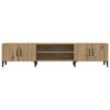 vidaXL TV Cabinet Artisan oak Engineered wood, metal 71 in long