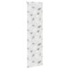 vidaXL Shower Roller Blind Leaf Pattern PEVA, Aluminum 27.6x94.5 in