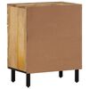 vidaXL Bedside Cabinet Natural Solid Mango Wood, Engineered Wood, Iron