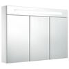 vidaXL Bathroom Cabinet White and silver
