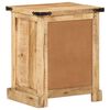vidaXL Bedside Cabinet Natural Solid mango wood Compact Bedside Cabinet
