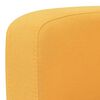 vidaXL Sofa Yellow Polyester 2-seater Removable Covers Sofa