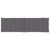 vidaXL Sun Lounger Anthracite Solid Acacia Wood, Fabric (100% Polyester)