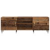 vidaXL TV Cabinet Old wood 59.06 x 11.81 x 19.69 in Engineered wood
