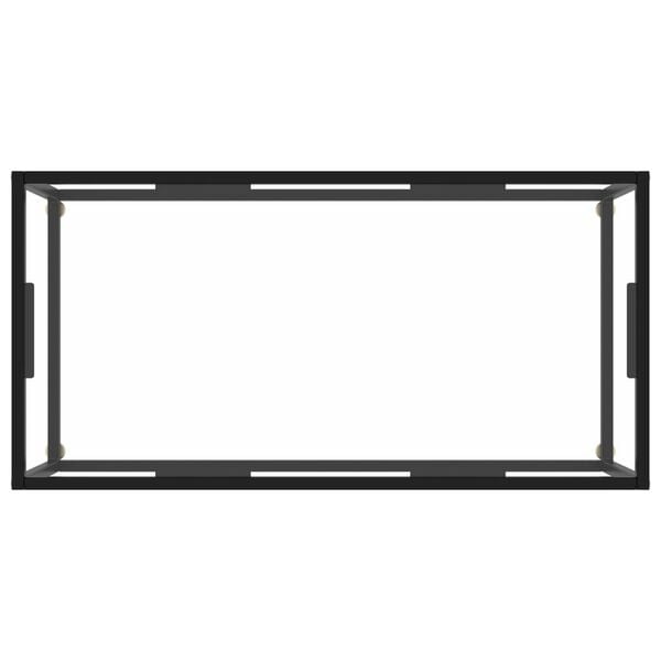 vidaXL Coffee Table Black and Transparent