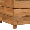 vidaXL Raised Bed Natural wood Recycled teak wood and steel
