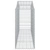 vidaXL Gabion Basket Set of 18 Silver Galvanized Iron