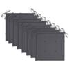 vidaXL Garden Chair Set of 8 Grey