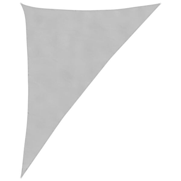 vidaXL Sun Shade Sail Light grey 100% polyester oxford with PU coating