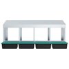 vidaXL Chicken Nesting Box 4 Compartments Wall-Mounted Galvanised Steel