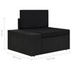 vidaXL Garden Lounge Set Black