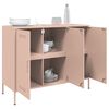 vidaXL Sideboard Pink Cold-rolled steel Medium Adjustable Feet