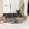 vidaXL Garden Sofa Set Grey, Dark grey