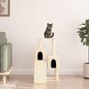 vidaXL Cat Tree Cream Engineered wood, plush, sisal Large