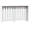 vidaXL Radiator Cover White 58.7x7.9x32.3" Engineered Wood