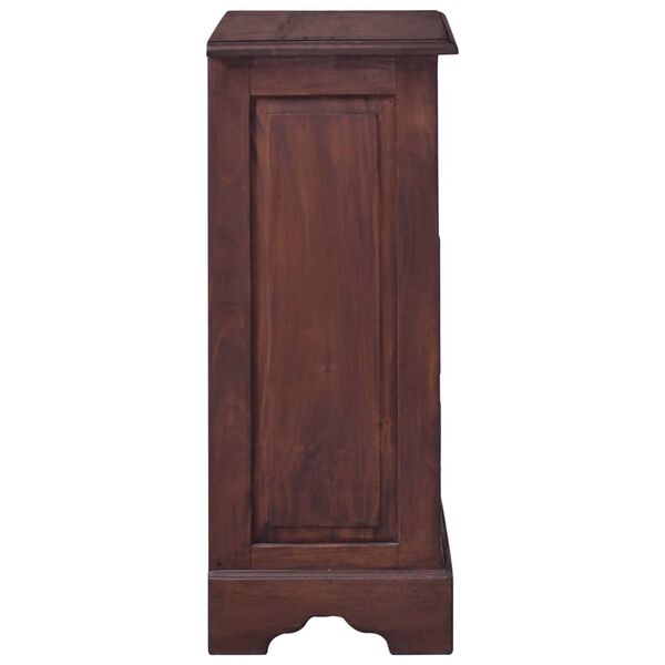 vidaXL Chest Of Drawer Classic Brown Solid Mahogany Wood Medium