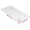 vidaXL Slatted Bed Base Light Wood Solid poplar wood 90x200 cm Foldable