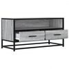 vidaXL TV Cabinet Grey Sonoma Engineered wood, Metal Medium TV Cabinet