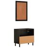 vidaXL Bathroom Cabinet Set Black