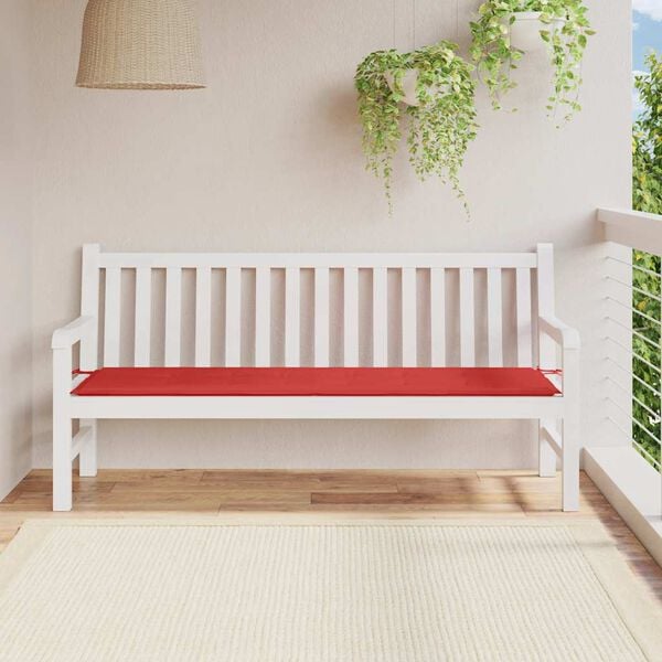 vidaXL Garden Bench Cushion Red Oxford fabric (100% polyester)