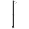 vidaXL Outdoor Solar shower Black 85.43 in PVC and Aluminium