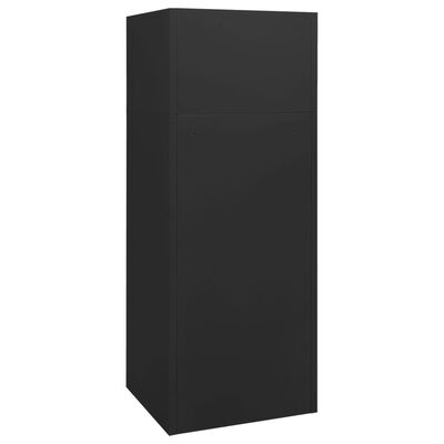 vidaXL Saddle Cabinet Anthracite 20.9"x20.9"x55.1" Steel