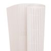 vidaXL Double-Sided Patio Fence 43.3x118.1" White