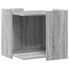 vidaXL Cat Litter Box Enclosure Gray Sonoma Engineered wood Medium