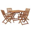 vidaXL Garden Dining Set Natural wood Solid Acacia wood Standard