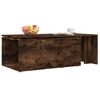 vidaXL Coffee Table Smoked oak Engineered wood 59.1 x 19.7 x 13.8 in
