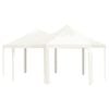 vidaXL Outdoor Gazebo Cream PA-coated polyester, powder-coated steel Large