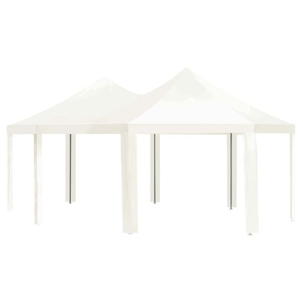 vidaXL Outdoor Gazebo Cream PA-coated polyester, powder-coated steel Large