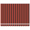 vidaXL Retractable Awning Manual Orange and Brown 300x250 cm fabric