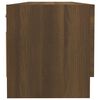 vidaXL Wardrobe Brown Oak Engineered Wood Compact Wardrobe Rectangular