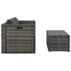 vidaXL Sofa Set Grey Poly Rattan