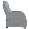 vidaXL Massage Chair Light grey Fabric (100% polyester), plywood, iron