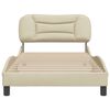vidaXL Bed Frame Cream