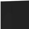 vidaXL TV Wall Cabinet Black Engineered wood Medium TV Wall Cabinet