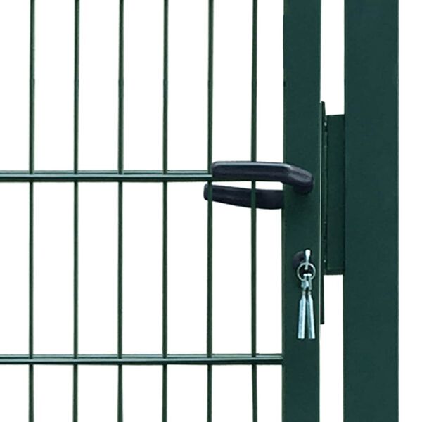 vidaXL 2D Fence Gate (Single) Green 39.4x70.9"