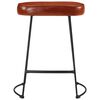 vidaXL Bar Stool Set of 2 Dark Brown