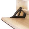 vidaXL Shoe Rack Oak Engineered wood, mirror 24.8 x 6.7 x 40.4 in