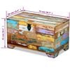 vidaXL Storage Chest Multicolor Solid Reclaimed Wood