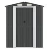 vidaXL Garden Shed Anthracite Galvanized Steel Large Garden Shed