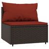 vidaXL Patio Lounge Set Brown
