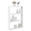 vidaXL Wall Shelf White Engineered wood 16.9 x 3.5 x 23.6 in Wall Shelf