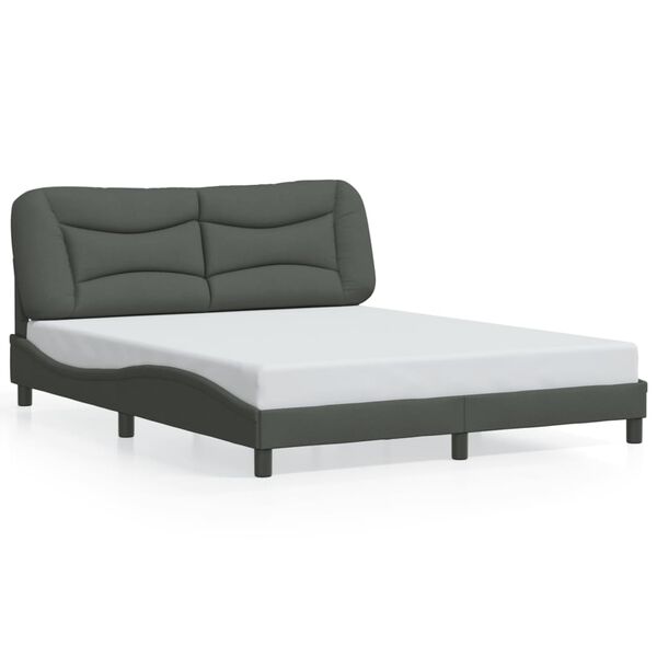 vidaXL Bed Frame Dark Grey