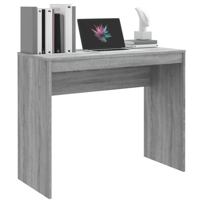vidaXL Desk Gray Sonoma 35.4"x15.7"x28.3" Engineered Wood