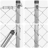 vidaXL Chain Link Fence with Posts Silver 0.6 x 25 m Steel