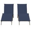vidaXL Patio Sun Lounger Gray Poly Rattan Standard Size