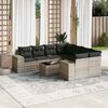 vidaXL Garden Sofa Set Light Grey